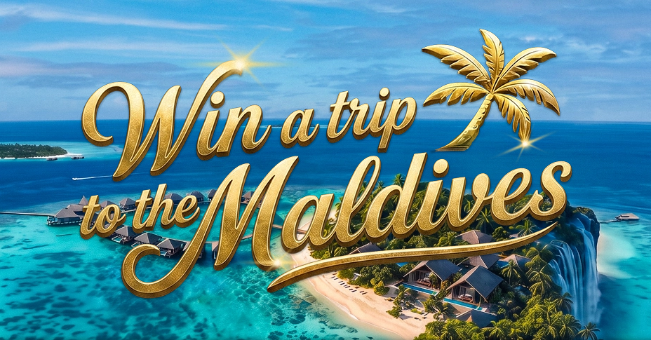 Win a trip to the Maldives banner for the Play.co.za Maldives competition