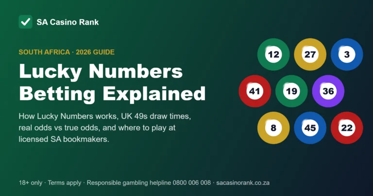 SA Lucky Numbers betting guide with numbered lottery balls